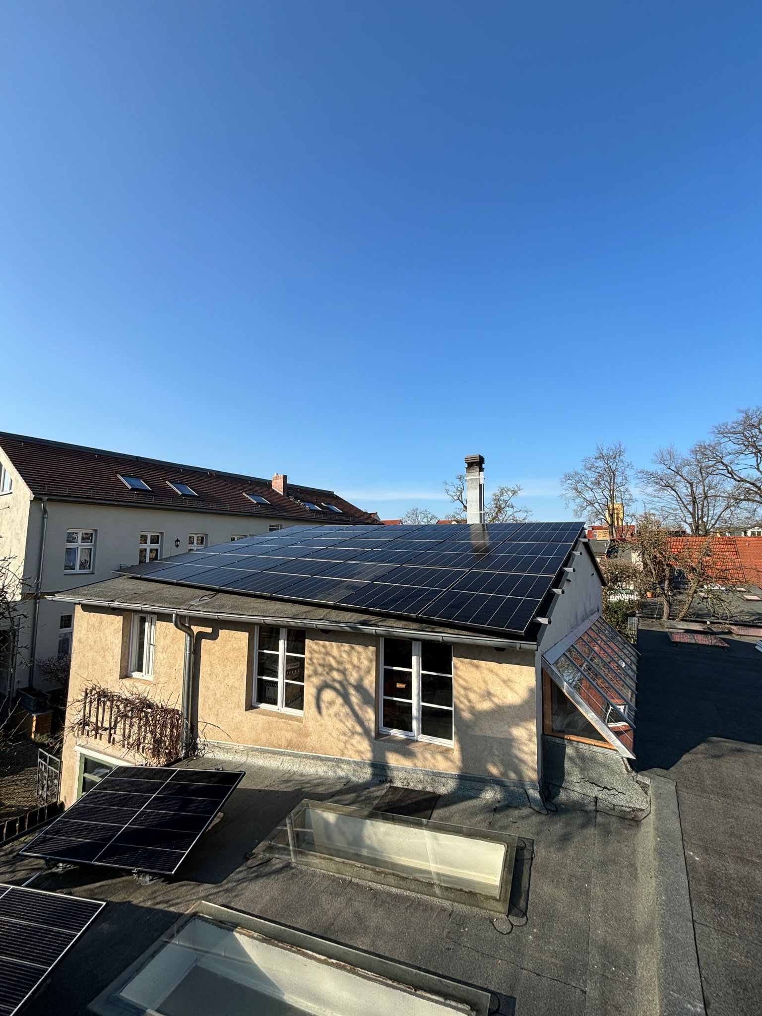 Photovoltaik-Anlage auf einem Wohnhausdach